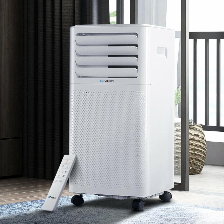 Air Dehumidifiers |   Portable Air Conditioner Cooling Mobile Fan Cooler Dehumidifier White 2000W Air Dehumidifiers Air Dehumidifiers