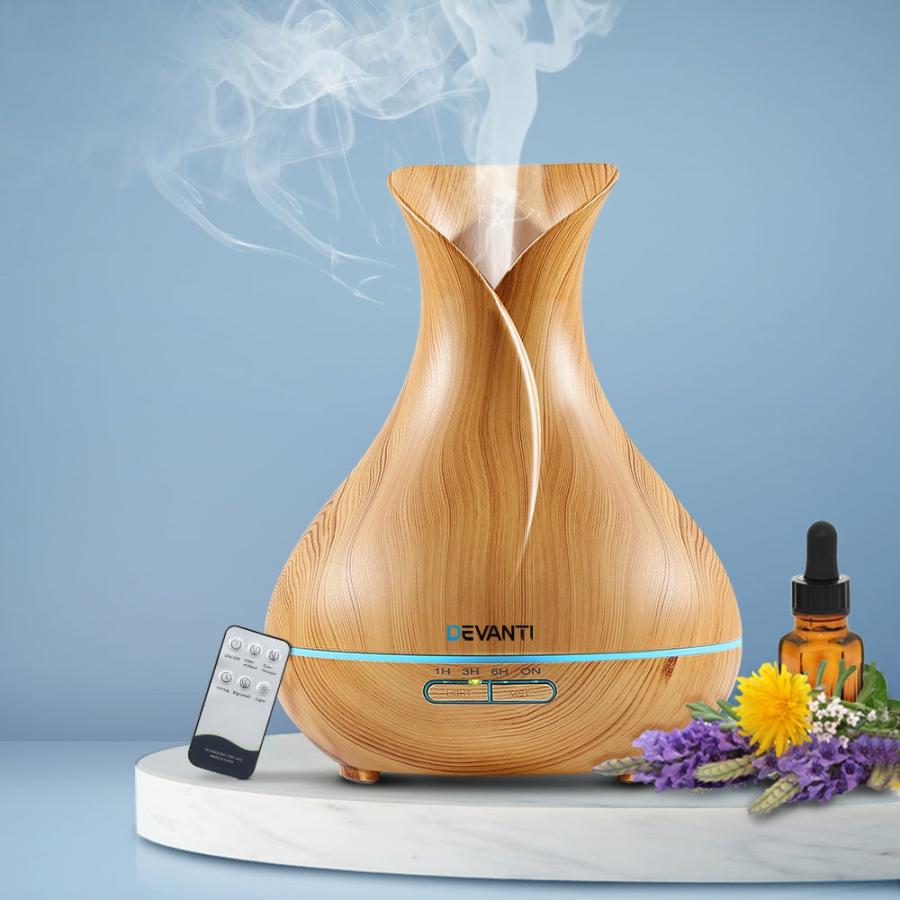 Aroma Diffuser |   Aroma Diffuser Aromatherapy Light Wood 400Ml Aroma Diffuser