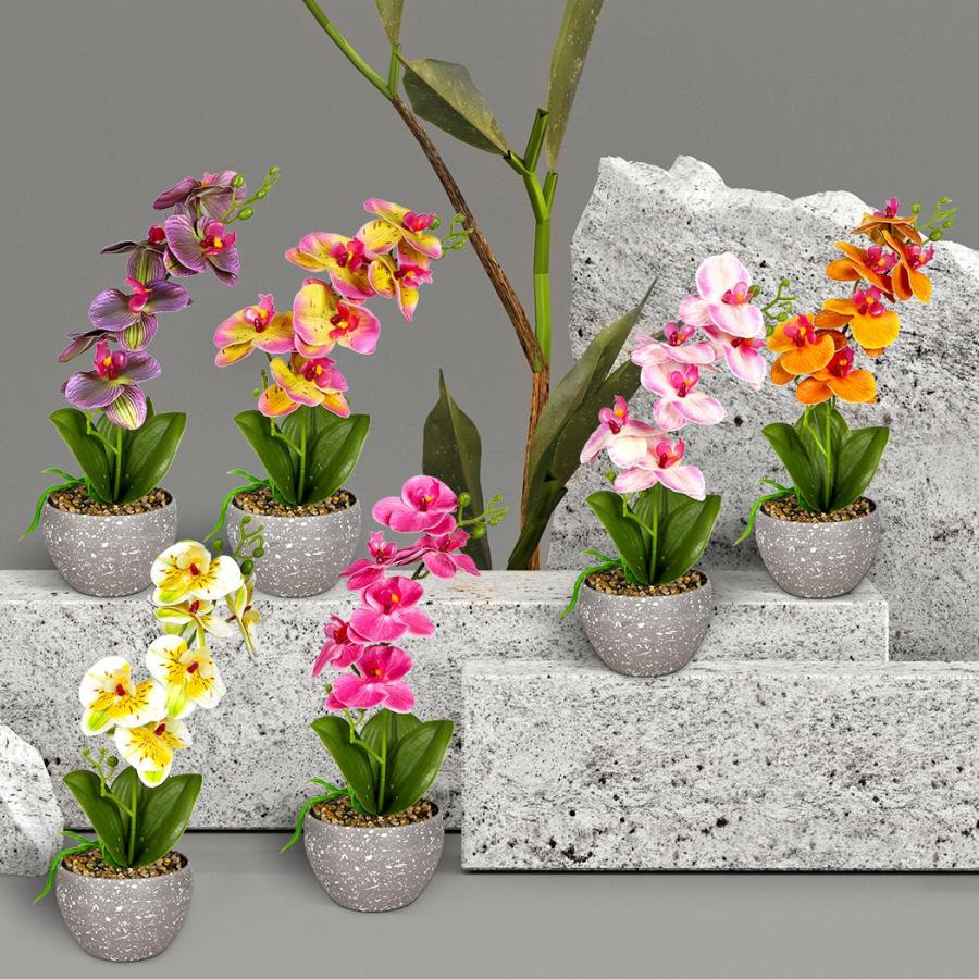 Artificial Plants |   Lambu 6X Artificial Flowers Plant Flower Garden Indoor Outdoor Fake Home Decor Artificial Plants Artificial Plants