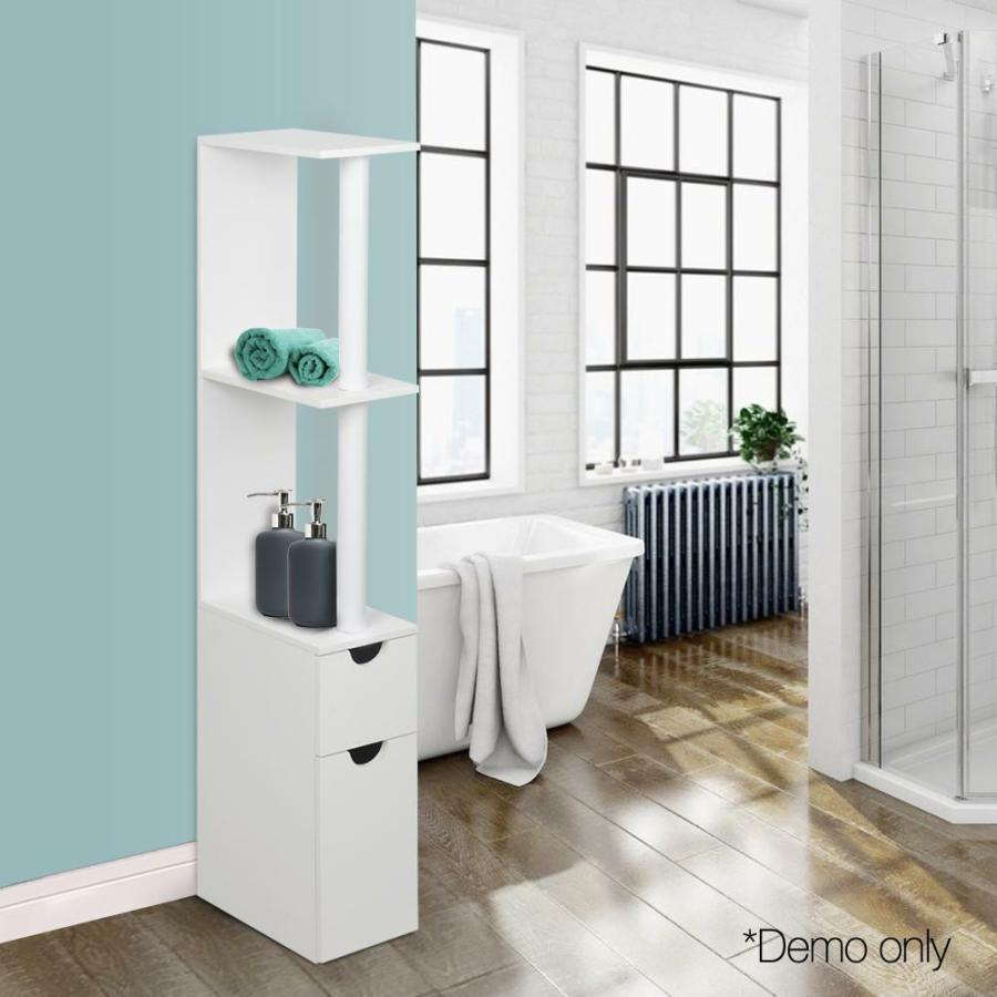 Bathroom Storage & Accessories |   Freestanding Bathroom Storage Cabinet – White Bathroom Bathroom Storage & Accessories