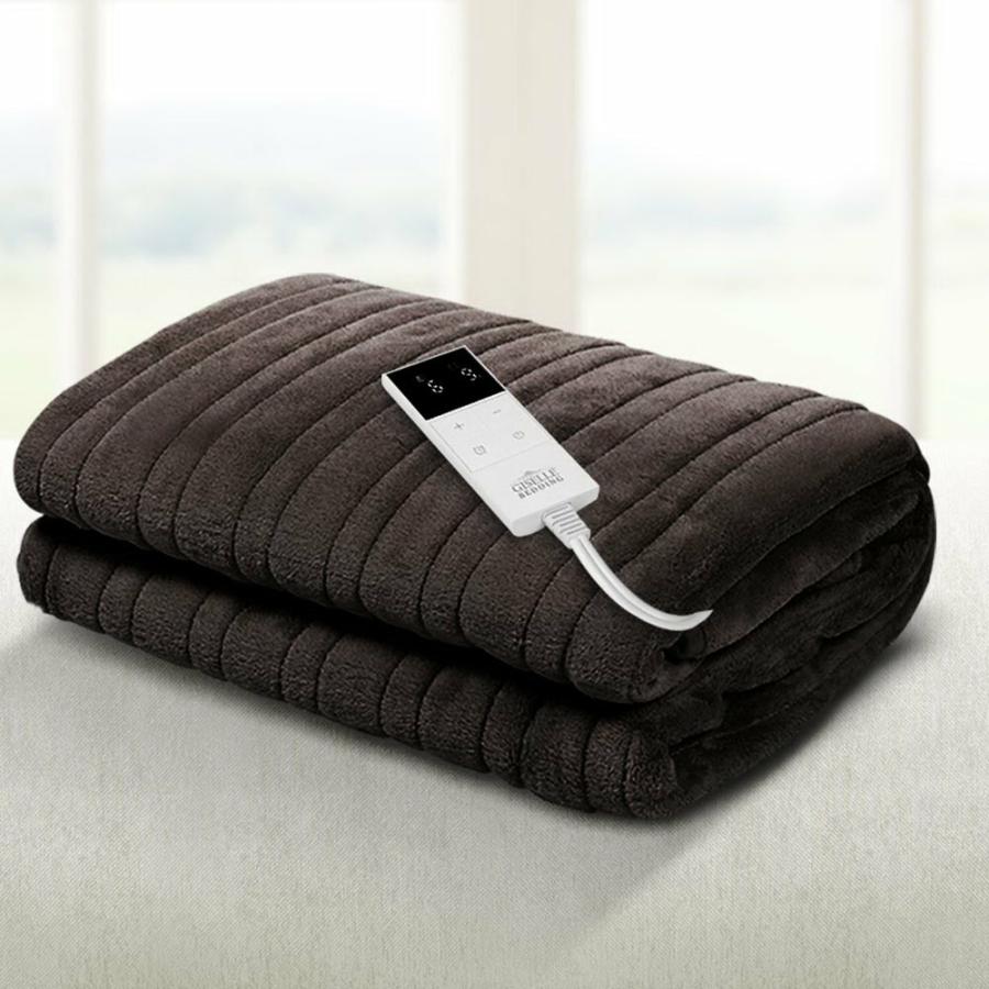 Blankets |   Watson Electric Throw Soft Blanket – Chocolate Beddings Blankets