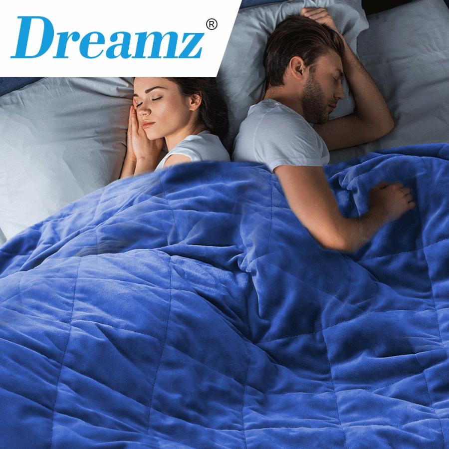 Blankets |   Waverly Weighted Soft Blanket 9Kg Adults Size Anti-Anxiety Gravity – Royal Blue Beddings Blankets