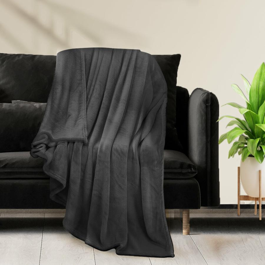 Blankets |   Waylon Throw Ultra-Soft Blanket 320Gsm 220X160Cm Warm – Black Beddings Blankets