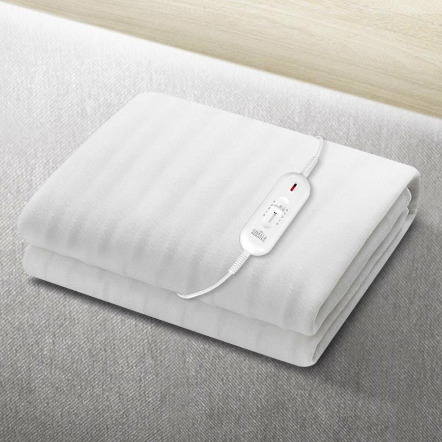 Blankets |   Wilmer Electric Soft Blanket Single Size Polyester – White Beddings Blankets