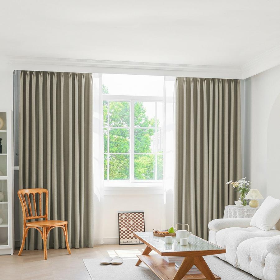 Curtain |   Set Of 2 132X250 Blockout Curtains Chenille – Coffee Curtain Curtain