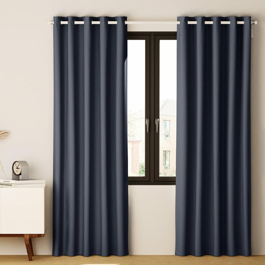 Curtain |   Set Of 2 Blockout Curtains Blackout Window Curtain Eyelet 180X213Cm Charcoal Curtain Curtain