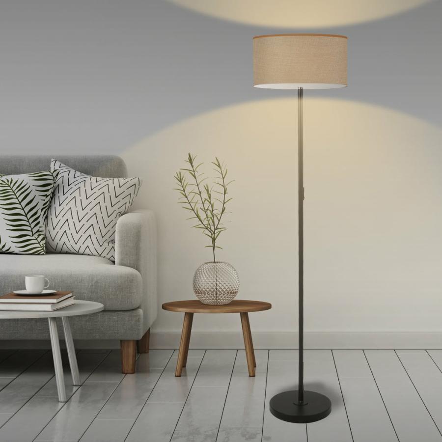 Floor Lamps |   Modern Led Floor Lamp Stand Reading Light Decoration Indoor Classic Linen Fabric Floor Lamps Floor Lamps