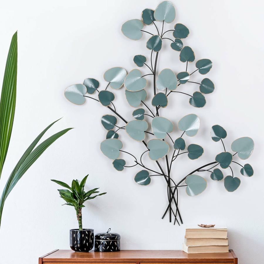 Home Decor |   Metal Wall Art Hanging Sculpture Home Decor Leaf Tree Of Life – Blue Home Decor Home Decor