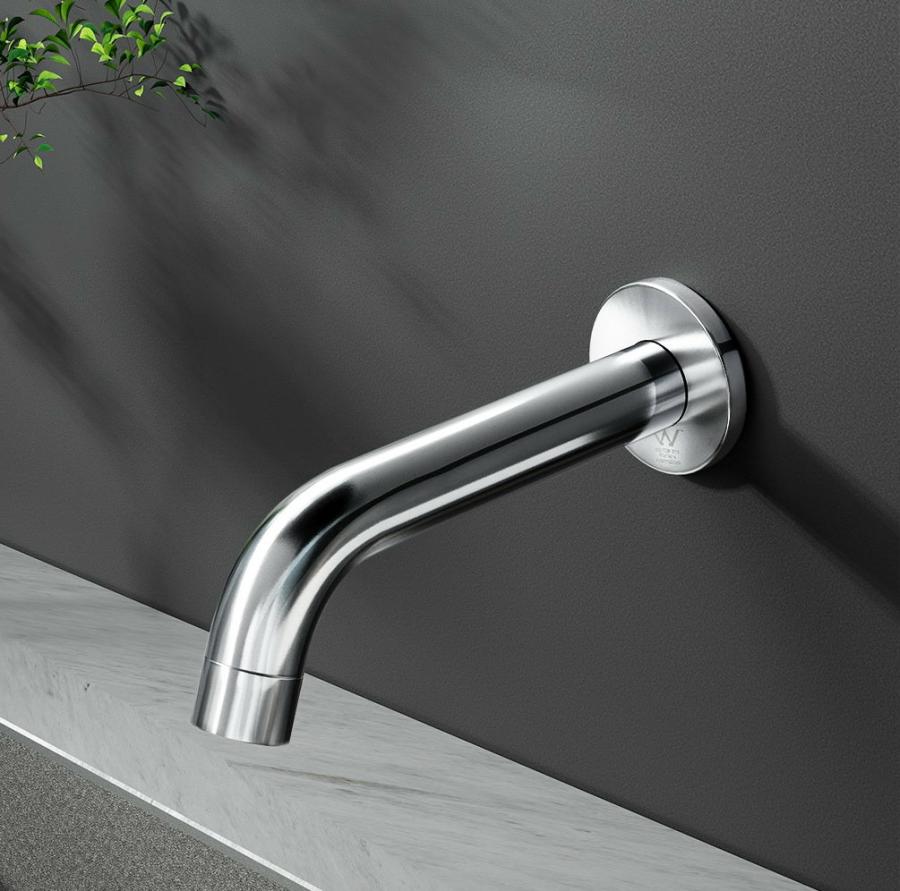 Kitchen Taps |   Bathroom Mixer Spout Wall Bath Tap Round Shower Bathtub Chrome Kitchen & Laundry Kitchen Taps