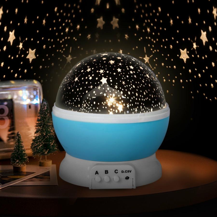 Lamps |   Led Night Star Sky Projector Light Lamp Rotating Starry Baby Room Gift – Blue Lamps Lamps