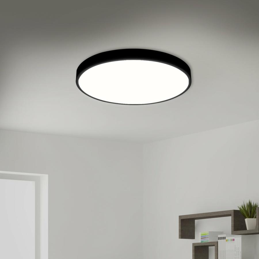 Led Lights |   Ultra-Thin 5Cm Led Ceiling Down Light Surface Mount Living Room Black 36W Led Lights Ceiling Lights