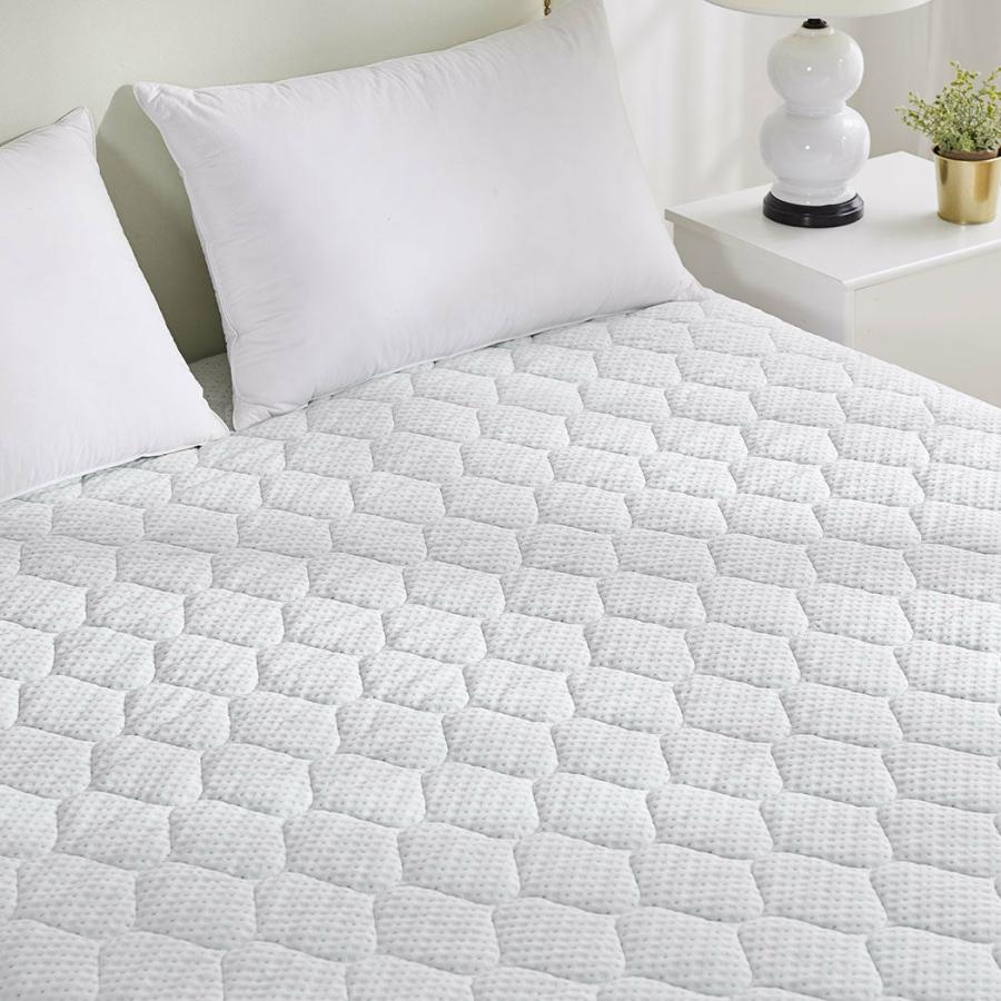 Mattress Protector |   Double Mattress Protector Bamboo – White Beddings Mattress Protector