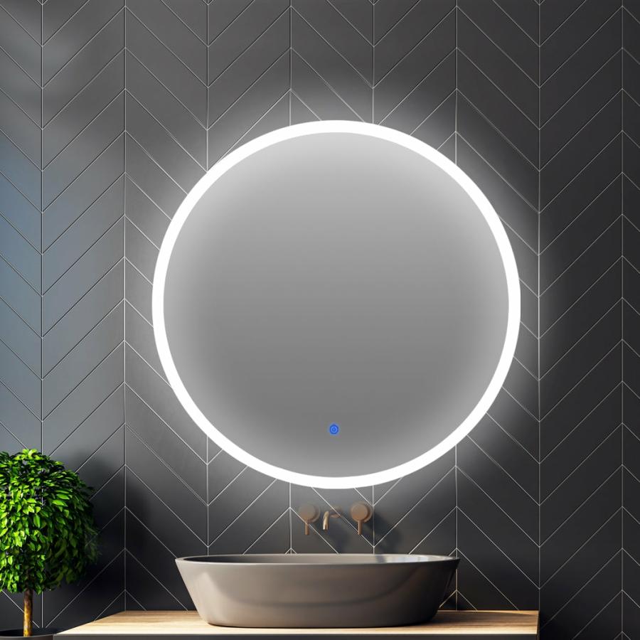 Mirrors |   Led Wall Mirror Round Anti-Fog Bathroom Mirrors Makeup Light Decor 80Cm Homeware Mirrors