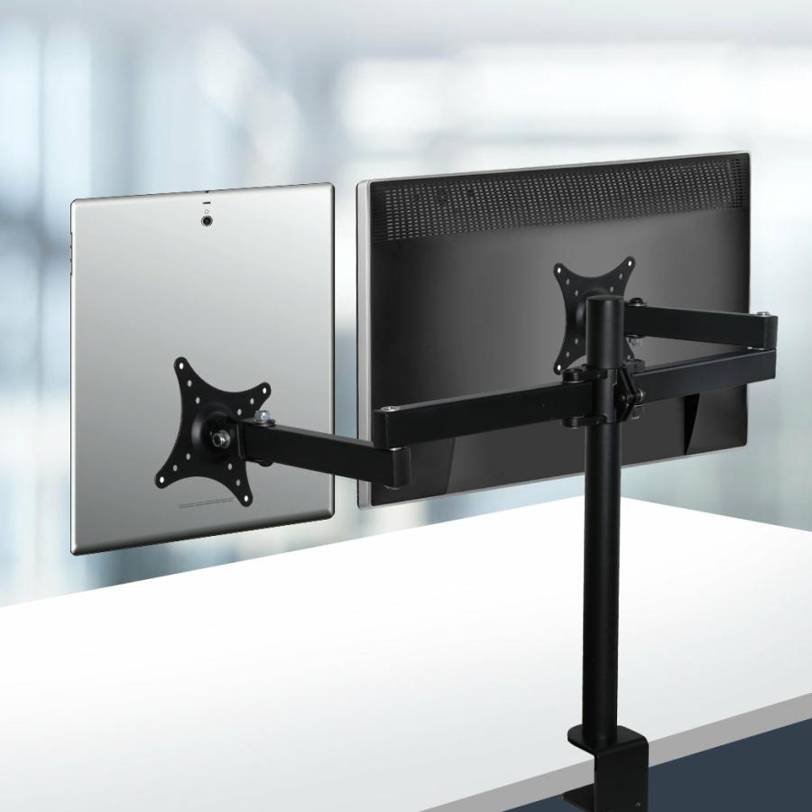 Monitor Arms |   Dual Hd Led Desk Mount Monitor Stand 2 Arm Display Bracket Lcd Screen Tv Holder Computer & Tv Accessories Monitor Arms