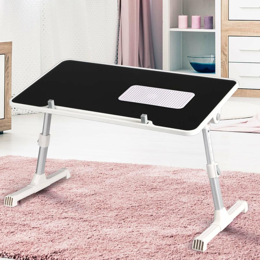 Monitor Stands |   Laptop Desk Computer Stand Table Foldable Tray Fan Adjustable Sofa Black Computer & Tv Accessories Monitor Stands