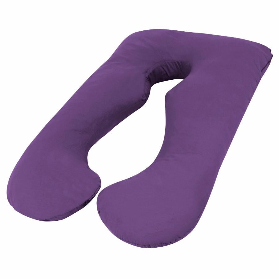 Pillows |   Maternity Pregnancy Nursing Sleeping Body Pillow Pillowcase – Purple Beddings Pillows