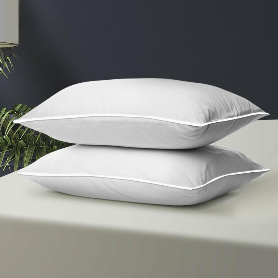 Pillows |   Set Of 2 Pillows Inserts Cushion Soft Goose Feather Beddings Pillows