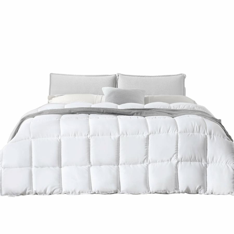 Quilts |   Super King 200Gsm All Season Bamboo Winter Summer Quilt Duvet Doona Soft – White Beddings Quilts