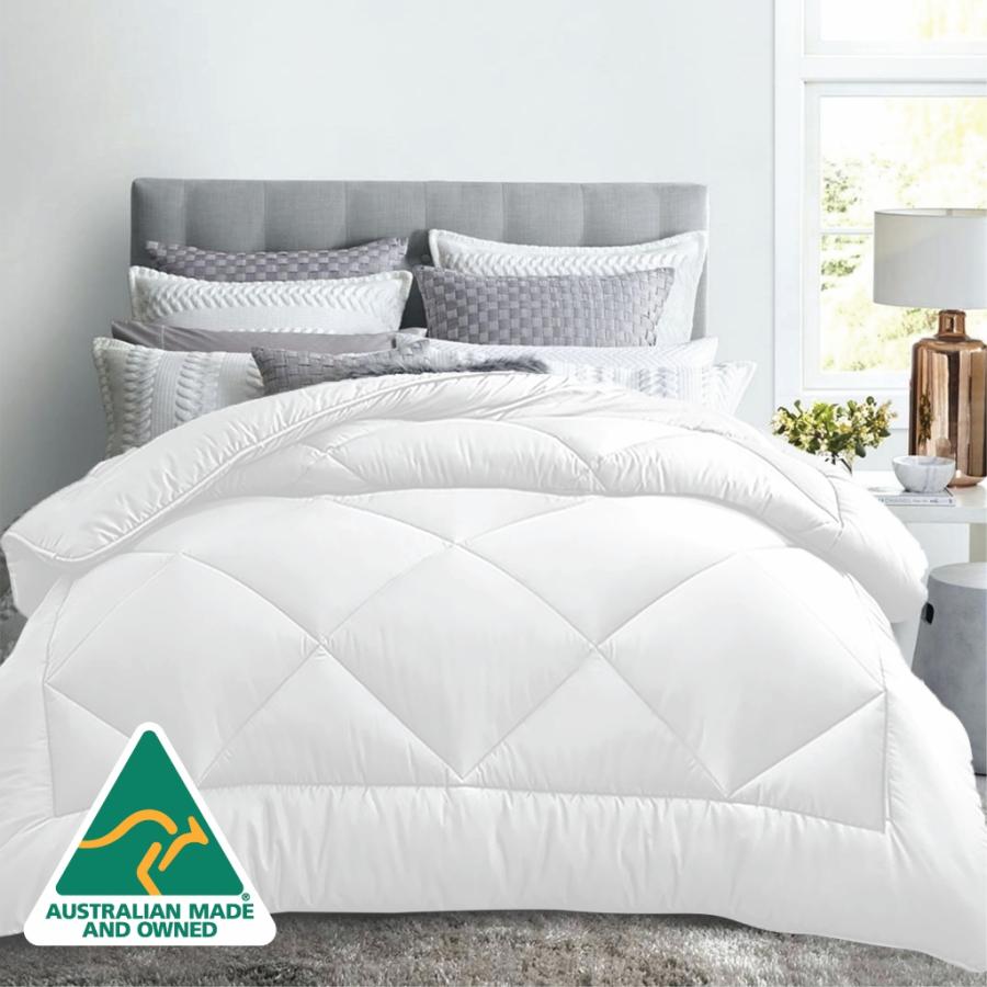 Quilts |   Super King 400Gsm All Season Microfibre Quilt – White Beddings Quilts