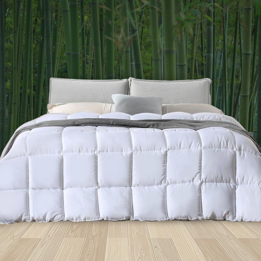 Quilts |   Super King 700Gsm Quilts Bamboo Quilt Winter All Season Bedding Duvet – White Beddings Quilts