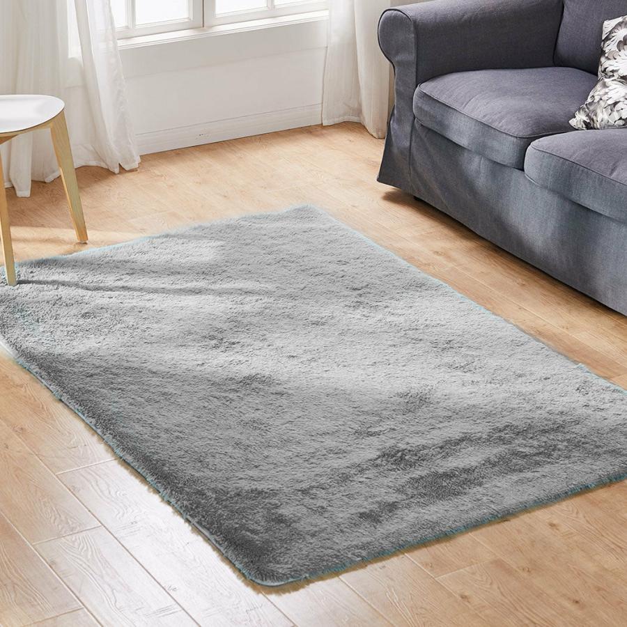 Rugs |   Amira 200X230 Designer Soft Shaggy Floor Confetti Rug – Grey Rugs Rugs