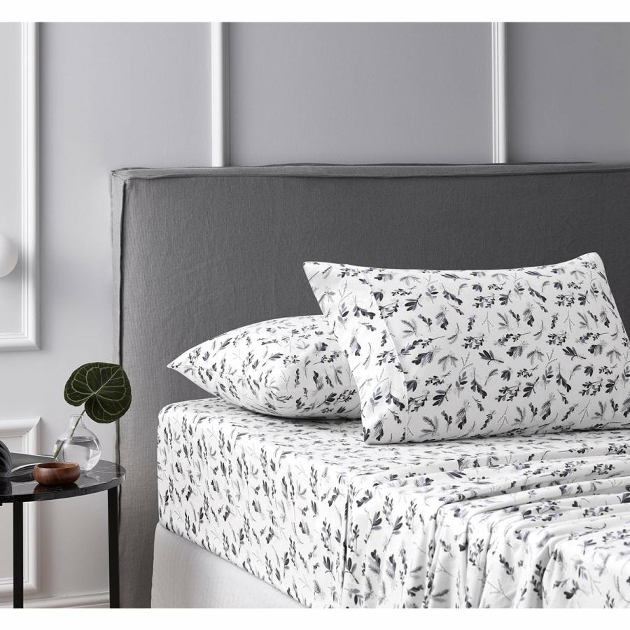 Sheets |   Double Accessorize Cotton Flannelette Sheet Set – Botanical Double Beddings Sheets