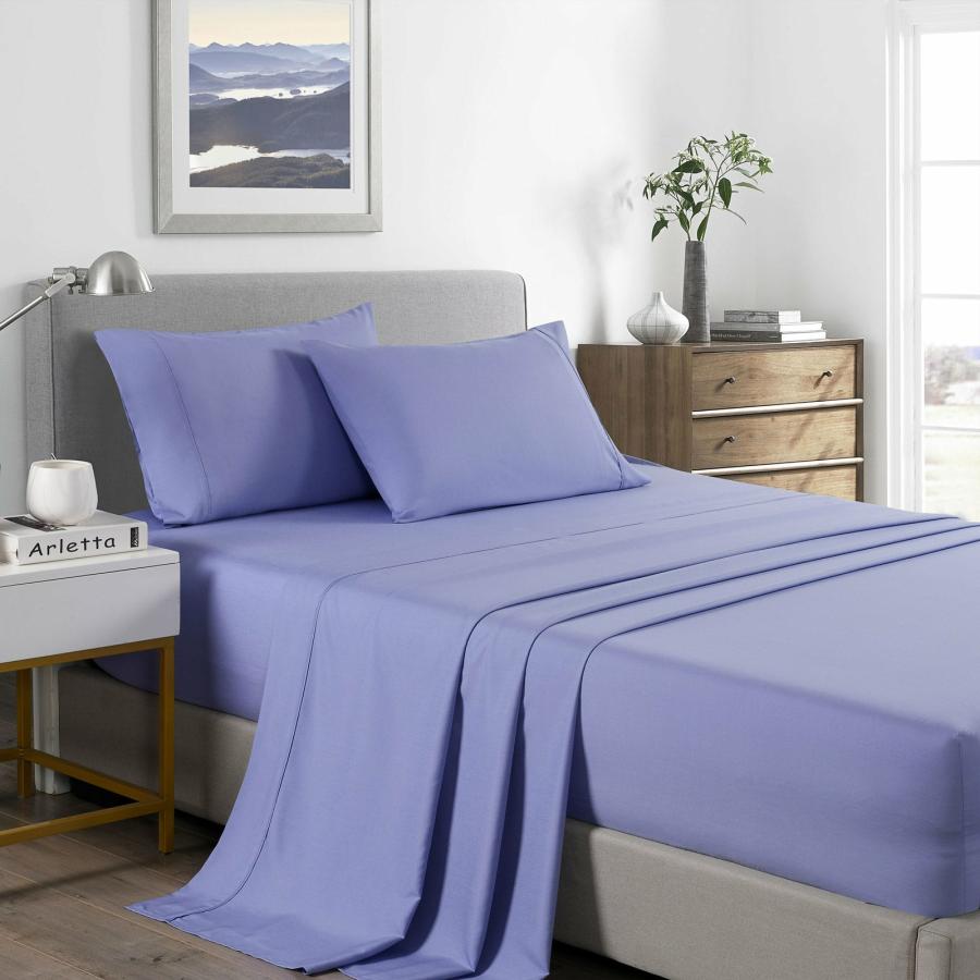 Sheets |   Double Bamboo Cooling 2000Tc Sheet Set – Mid Blue Beddings Sheets