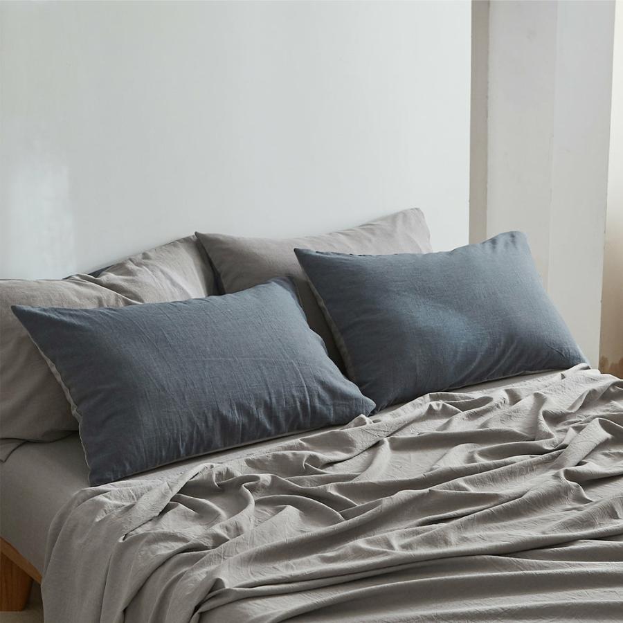 Sheets |   Double Sheet Set Cotton Sheets – Dark Blue Beddings Sheets