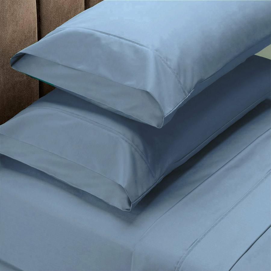 Sheets |   King 1500Tc Pure Soft Cotton Blend Flat & Fitted Sheet Set – Indigo Beddings Sheets