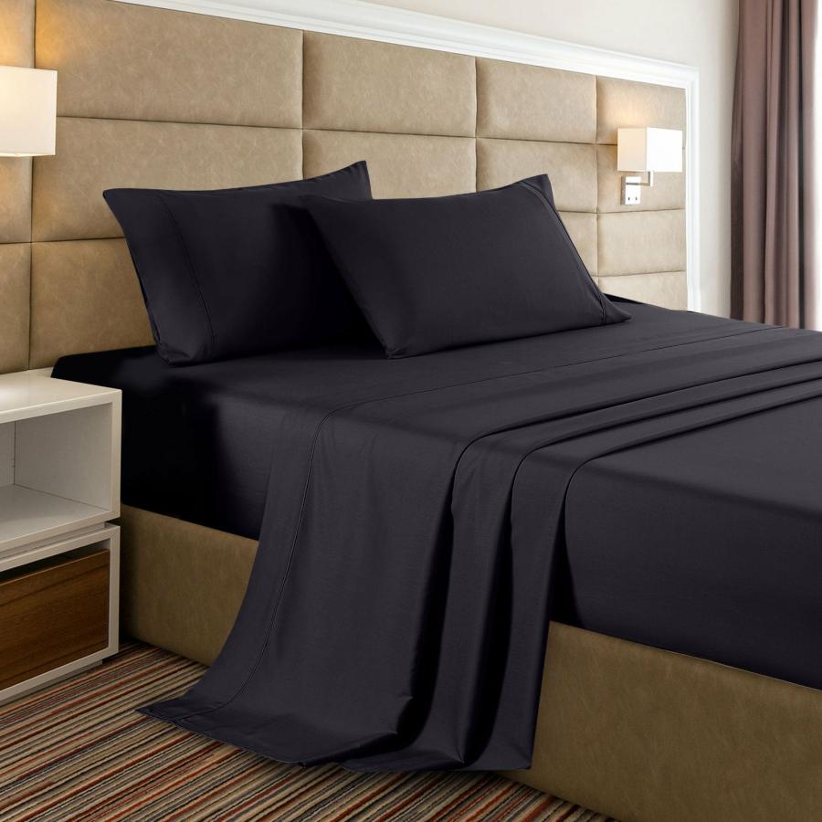 Sheets |   King Bamboo Cooling 2000 Tc Sheet Set – Charcoal Beddings Sheets