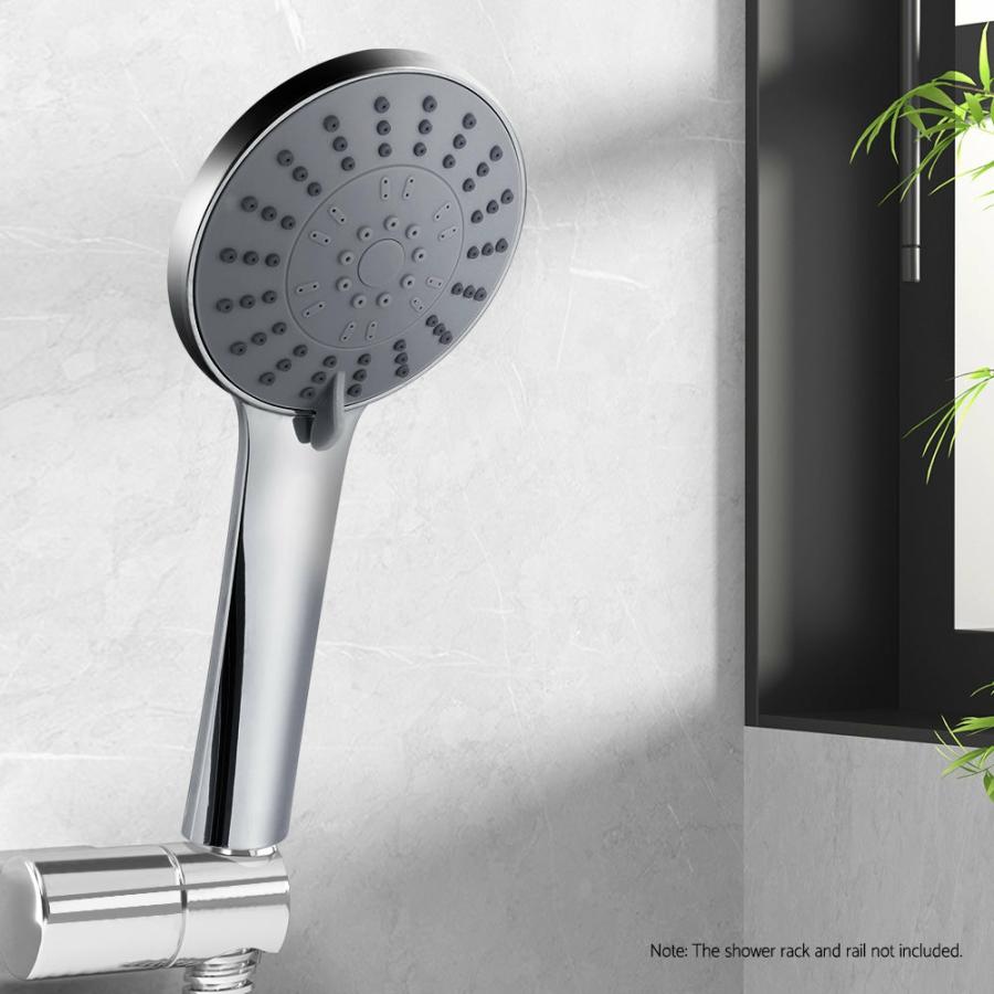 Shower Heads |   Handheld Shower Head 4.5" High Pressure 5 Modes Powerful Round Chrome Bathroom Shower Heads