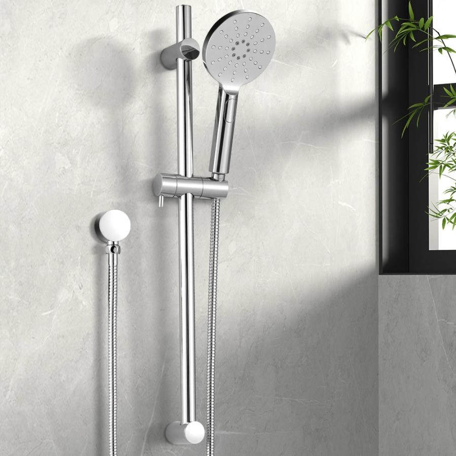 Shower Heads |   Handheld Shower Head Wall Holder 4.7" High Pressure Adjustable 3 Modes – Chrome Bathroom Shower Heads