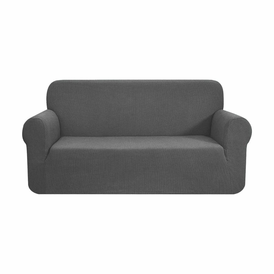 Sofa Covers |   Polyester Jacquard Sofa Cover 3 Seater – Grey Homeware Sofa Covers