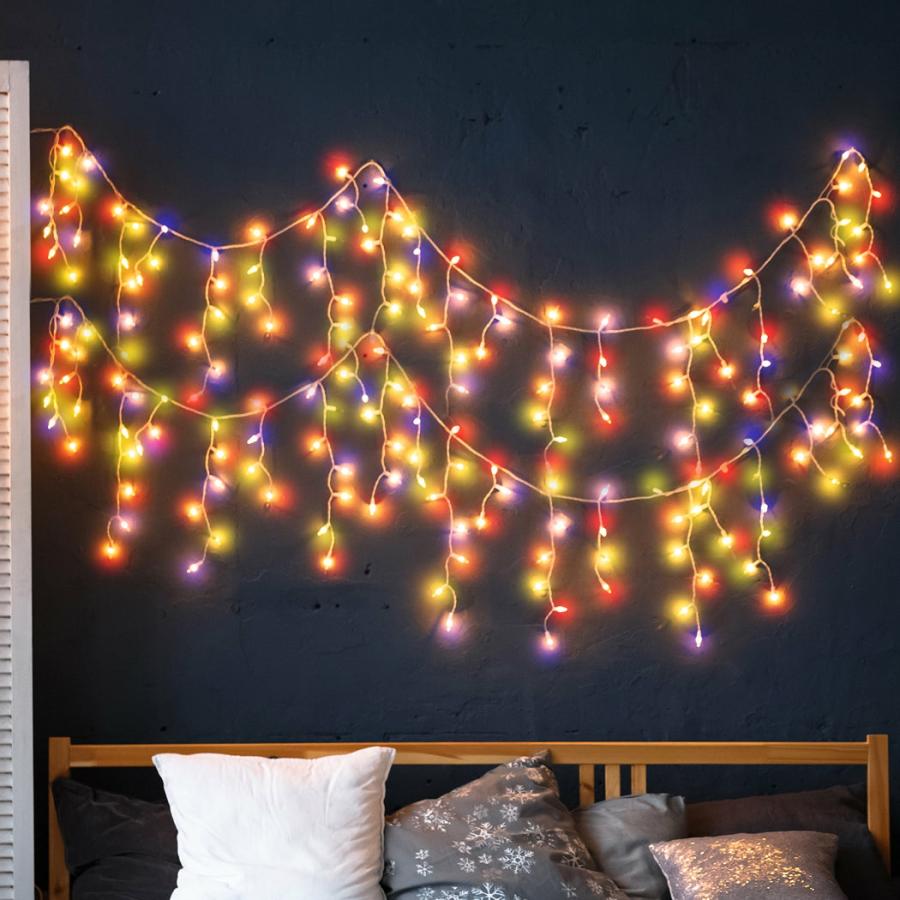 String Lights |   32M 800 Led Bulbs Curtain Fairy String Lights Outdoor Xmas Party Lights – Multicolour Lights String Lights