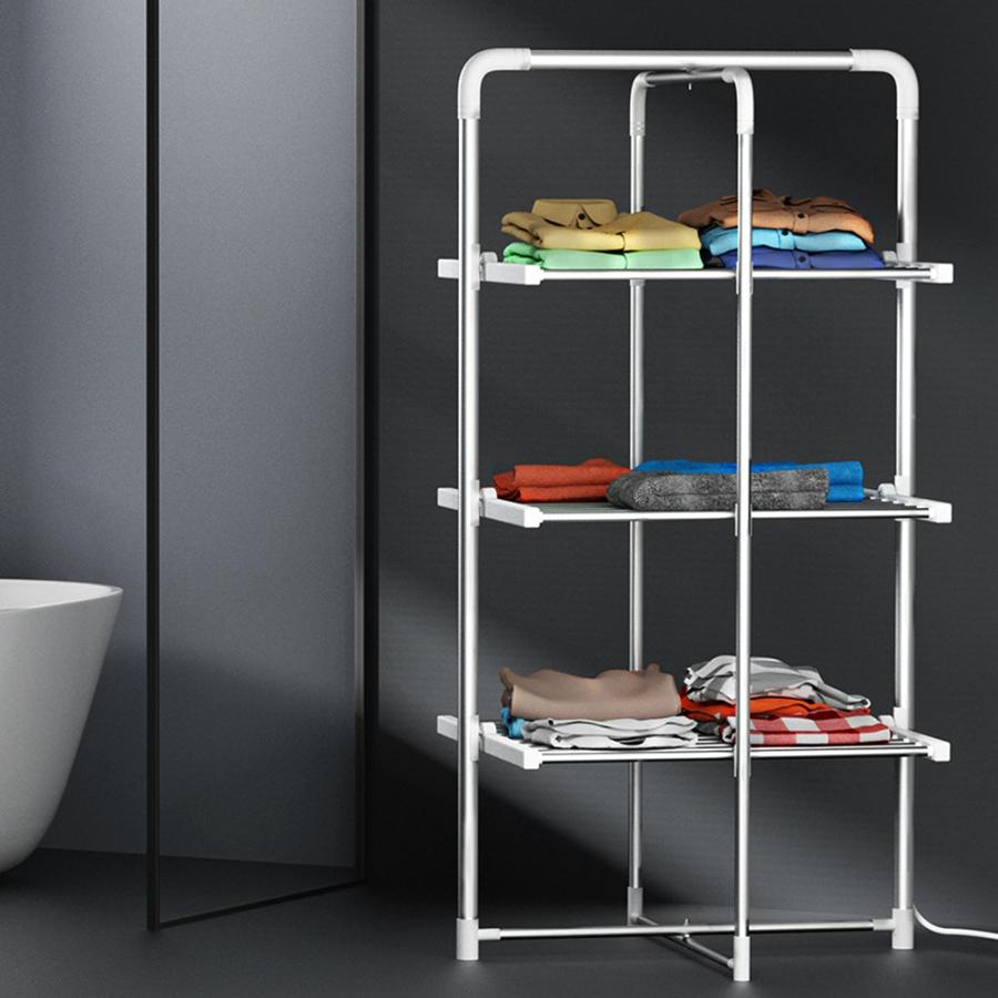 Towel Rails |   Electric Heated Towel Rail Rack 30 Bars Foldable Clothes Dry Warmer Bathroom Towel Rails