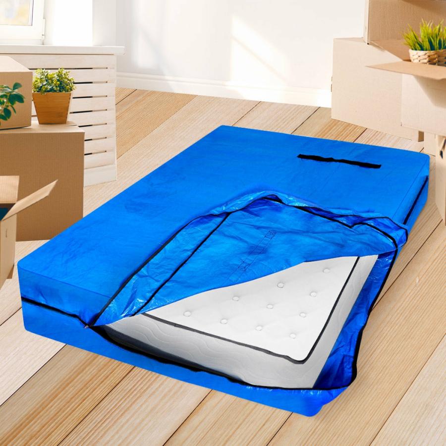 Mattress Protector |   King Single Mattress Bag Protector Plastic – Blue Beddings Mattress Protector