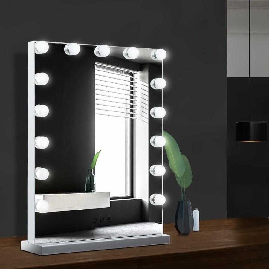 Mirrors |   Hollywood Makeup Mirror With Light 15 Led Bulbs Lighted Frameless Homeware Mirrors