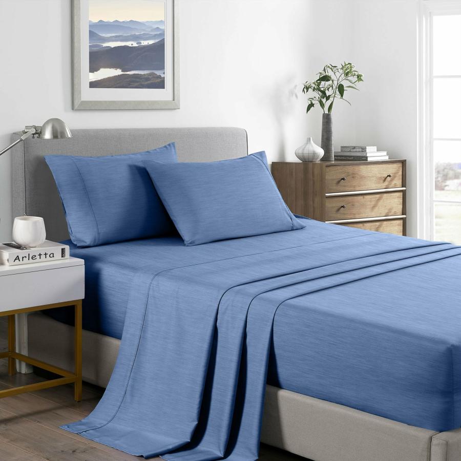 Sheets |   Double Bamboo Cooling 2000Tc Sheet Set – Denim Beddings Sheets