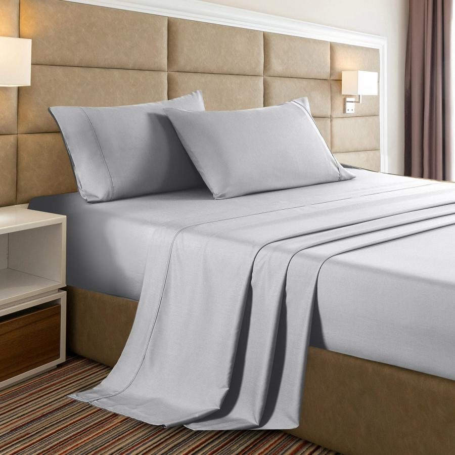 Sheets |   Single Bamboo Cooling 2000 Tc Sheet Set – Stonewash Grey Beddings Sheets