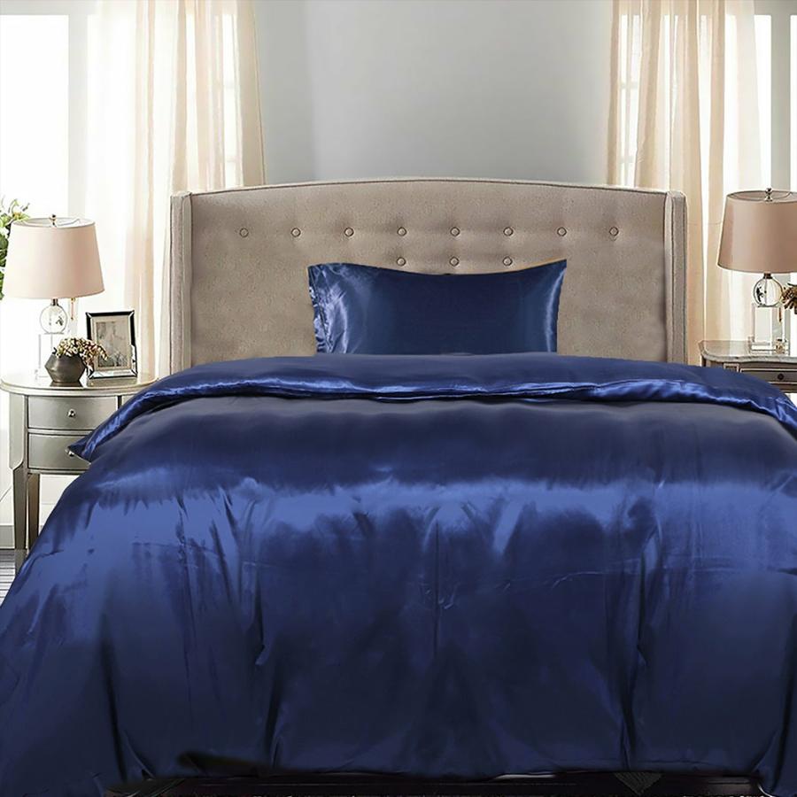 Quilt Covers |   King Single Quilt Cover Set Bedspread Pillowcases – Summer Blue Beddings Quilt Covers