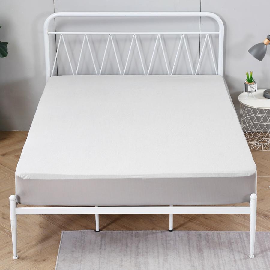 Mattress Protector |   Single 120Gsm Mattress Protector Fitted Sheet – White Beddings Mattress Protector